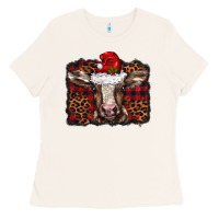 Bone Christmas background baby calf Ladies Tee - BarkalooDesign