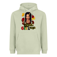 Matcha black girl magic Heavyweight Hoodie - FaDigitalArtStudio