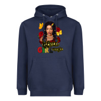 Navy black girl magic Heavyweight Hoodie - FaDigitalArtStudio