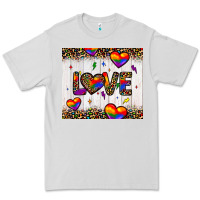 Dove Grey love hearts pride tumbler Premium Tee - JahusDesignShop