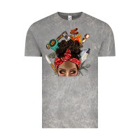 Cloud Rock Wild Camping Afro Messy Bbs Vintage Tee - BundleAndBundleShop