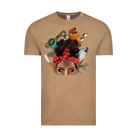 Vintage Coffee Wild Camping Afro Messy Bbs Vintage Tee - BundleAndBundleShop
