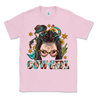 Bubblegum Pink Western Cowgirl Braid Hair Classic Tee - BundleAndBundleShop