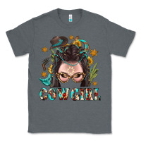 Charcoal Heather Western Cowgirl Braid Hair Classic Tee - BundleAndBundleShop