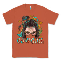Copper Western Cowgirl Braid Hair Classic Tee - BundleAndBundleShop