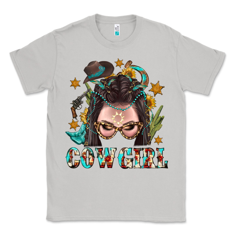 Western Cowgirl Braid Hair Classic Tee by BundleAndBundleShop | Teevron