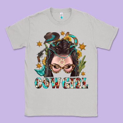 Western Cowgirl Braid Hair Classic Tee Designed By Bundleandbundleshop