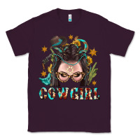 Plum Western Cowgirl Braid Hair Classic Tee - BundleAndBundleShop