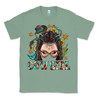 Sage Western Cowgirl Braid Hair Classic Tee - BundleAndBundleShop