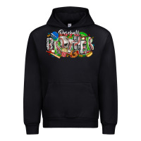 Black baseball brother Urban Hoodie - CowhideDigitalArt
