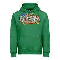 Emerald baseball brother Urban Hoodie - CowhideDigitalArt