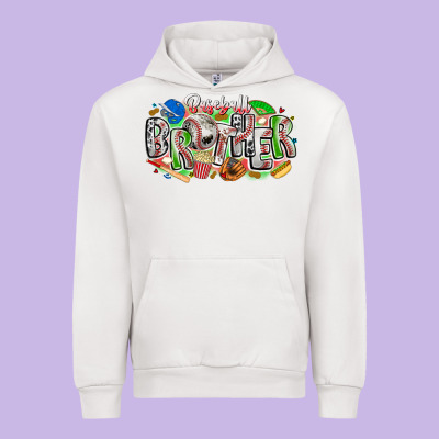 Baseball Brother Urban Hoodie Designed By Cowhidedigitalart