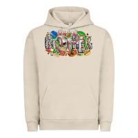 Pigment French Oak baseball brother Urban Hoodie - CowhideDigitalArt