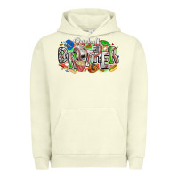 Pigment Pistachio baseball brother Urban Hoodie - CowhideDigitalArt