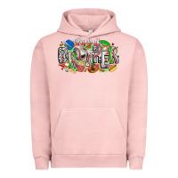 Pigment Salmon baseball brother Urban Hoodie - CowhideDigitalArt