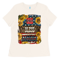 Bone Western God Bless America Ladies Tee - LillyAllenDesigns