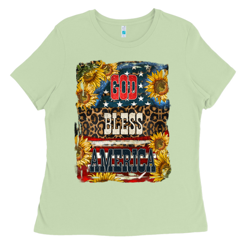 Western God Bless America Ladies Tee by LillyAllenDesigns | Teevron