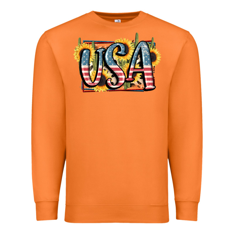Usa 4th Of July Premium Sweatshirt by FaDigitalArtStudio | Teevron