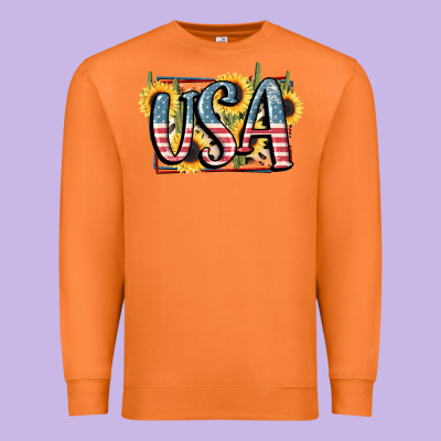 Usa 4th Of July Premium Sweatshirt Designed By Fadigitalartstudio