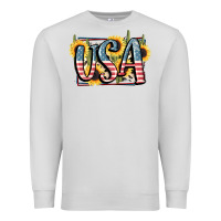 Dove Grey USA 4th of July Premium Sweatshirt - FaDigitalArtStudio