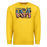 Lemon USA 4th of July Premium Sweatshirt - FaDigitalArtStudio