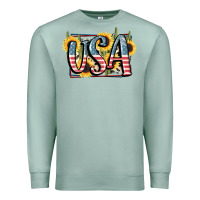Seafoam USA 4th of July Premium Sweatshirt - FaDigitalArtStudio