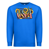 True Royal USA 4th of July Premium Sweatshirt - FaDigitalArtStudio