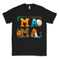 Black Basketball and Volleyball mama Mother's Day Classic Tee - LillyAllenDesigns