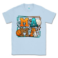Dusty Blue Basketball and Volleyball mama Mother's Day Classic Tee - LillyAllenDesigns