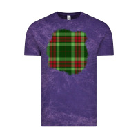 Cloud Purple Christmas Tartan Patch Vintage Tee - BundleAndBundleShop