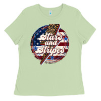 Matcha Western Stars and Stripes Ladies Tee - LillyAllenDesigns