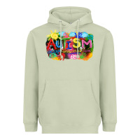 Matcha Autism accept understand love Heavyweight Hoodie - FaDigitalArtStudio