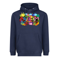 Navy Autism accept understand love Heavyweight Hoodie - FaDigitalArtStudio