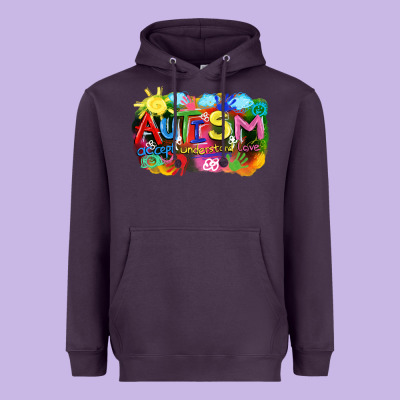 Autism Accept Understand Love Heavyweight Hoodie Designed By Fadigitalartstudio