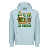 Blue Mist Buy me green beer and tell me i'm pretty Premium Hoodie - OliviaCreatesArt