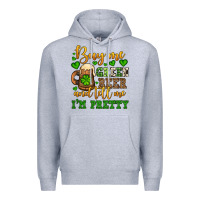 Heather Grey Buy me green beer and tell me i'm pretty Premium Hoodie - OliviaCreatesArt