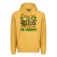 Mustard Buy me green beer and tell me i'm pretty Premium Hoodie - OliviaCreatesArt