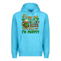 Ocean Blue Buy me green beer and tell me i'm pretty Premium Hoodie - OliviaCreatesArt
