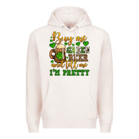 Pale Pink Buy me green beer and tell me i'm pretty Premium Hoodie - OliviaCreatesArt