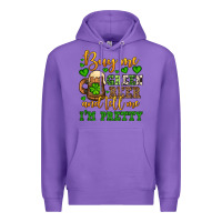 Purple Buy me green beer and tell me i'm pretty Premium Hoodie - OliviaCreatesArt