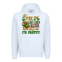 White Buy me green beer and tell me i'm pretty Premium Hoodie - OliviaCreatesArt