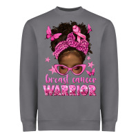 Storm afro messy bun breast cancer warrior Heavyweight Sweatshirt - texasbilliewilder
