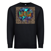Black Leopard mom Premium Sweatshirt - FaDigitalArtStudio