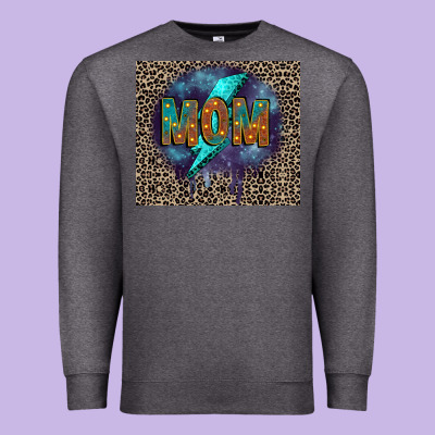 Leopard Mom Premium Sweatshirt Designed By Fadigitalartstudio