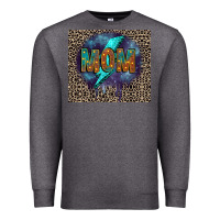 Charcoal Heather Leopard mom Premium Sweatshirt - FaDigitalArtStudio