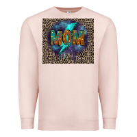 Pale Pink Leopard mom Premium Sweatshirt - FaDigitalArtStudio