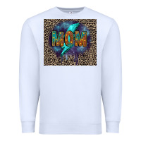 White Leopard mom Premium Sweatshirt - FaDigitalArtStudio