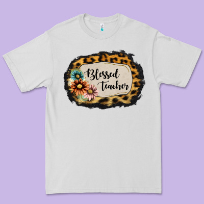 Blessed Teacher Premium Tee Designed By Jasminsmagicworld