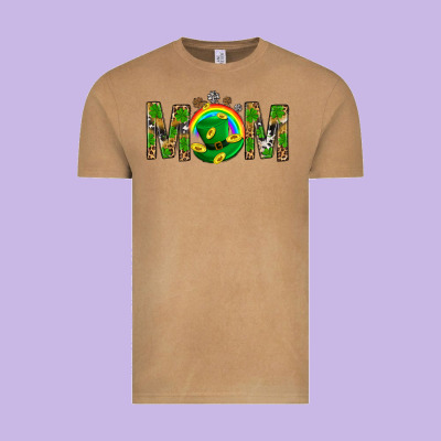 Western Mom With Shamrock Vintage Tee Designed By Bundleandbundleshop