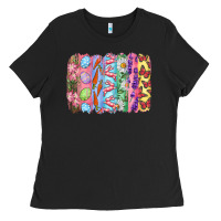 Black Easter Brushstrokes Ladies Tee - RanaPortraitStore